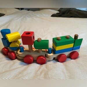 Colorful Wooden Train Set for Kids